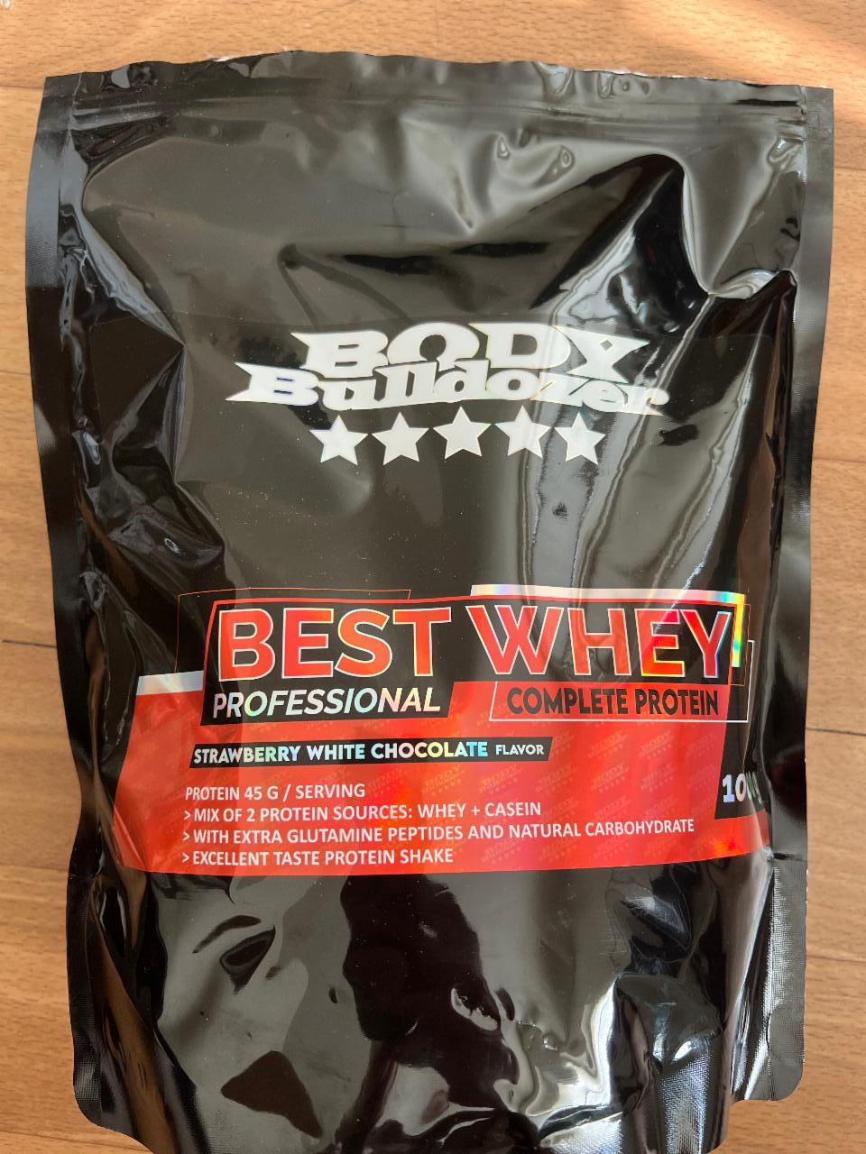 Fotografie - Best whey professional complete protein Strawbery white chocolate BodyBulldozer
