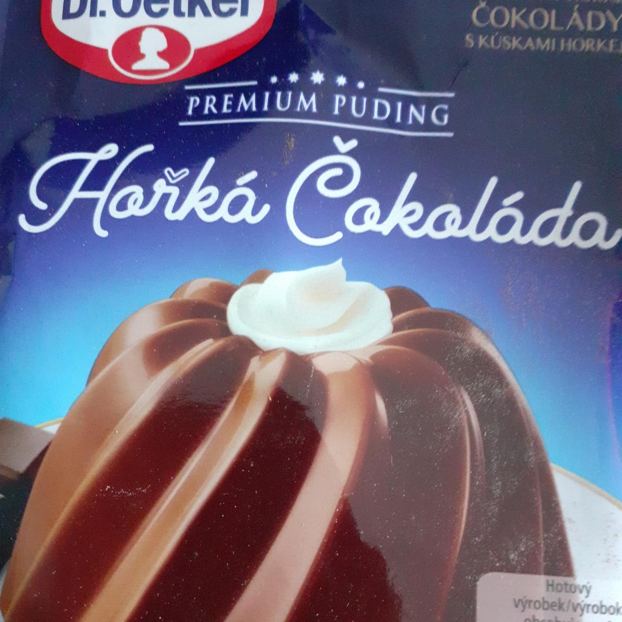 Fotografie - Premium puding Hořká čokoláda Dr.Oetker syrový
