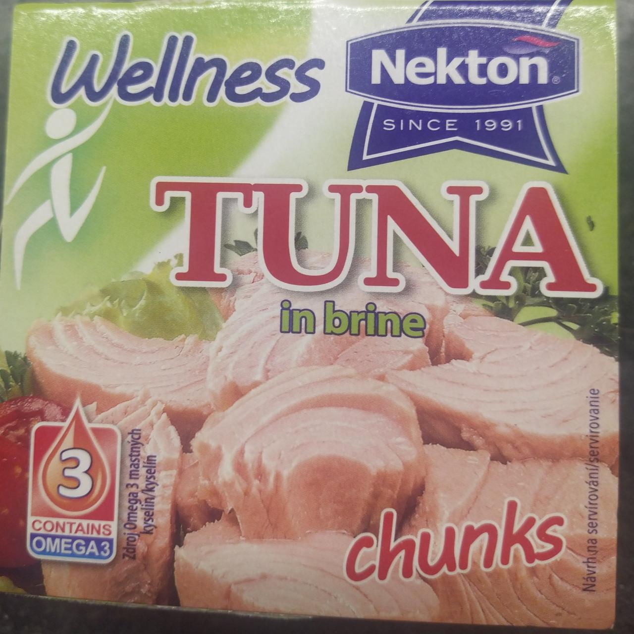 Fotografie - wellness tuna in brine chunks Nekton