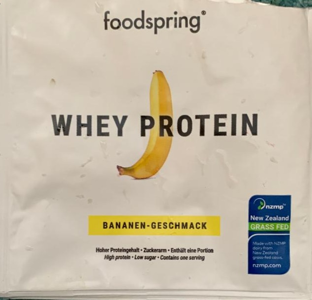 Fotografie - Foodspring whey protein banan