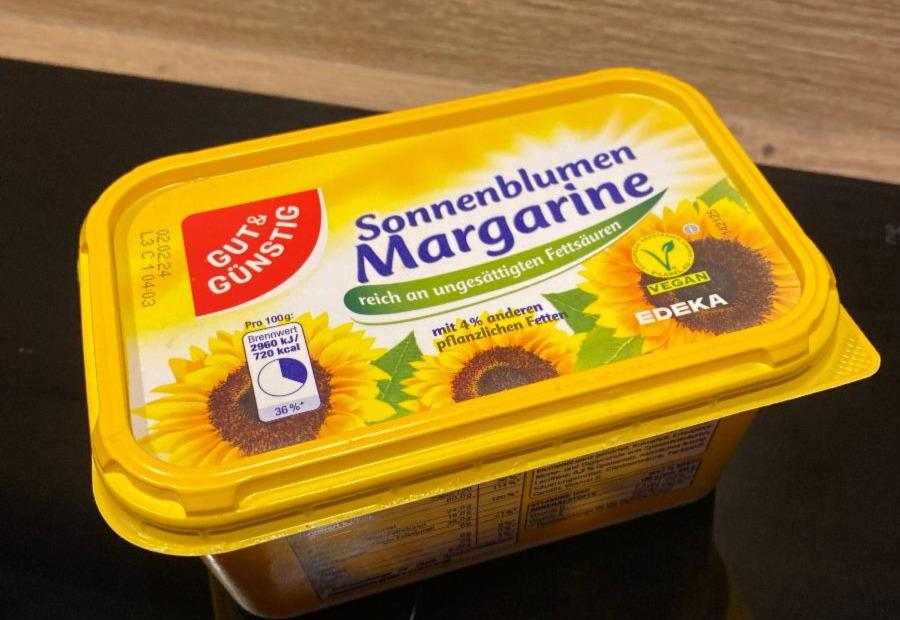 Fotografie - Sonnenblumen Margarine Gut & Günstig