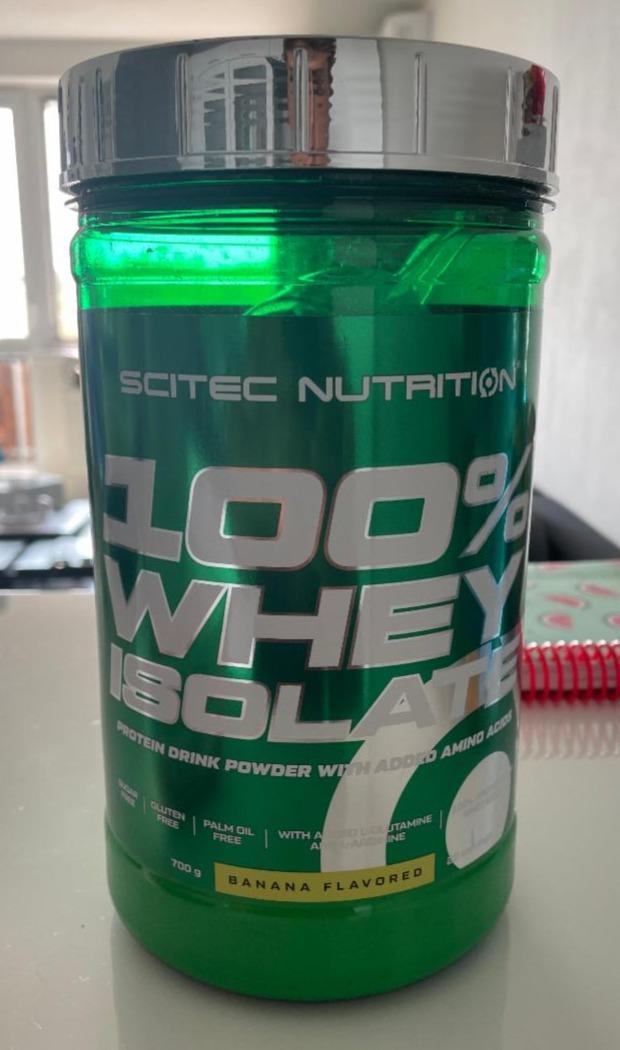 Fotografie - 100% Whey isolate Banana flavored Scitec Nutrition