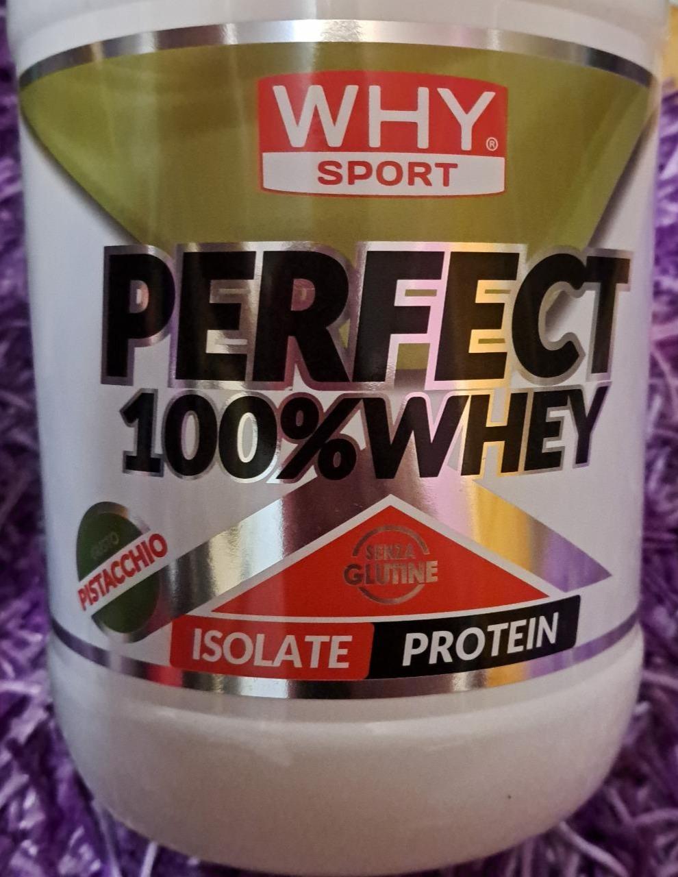 Fotografie - Perfect 100% Whey Isolate Protein gusto Pistacchio Why Sport