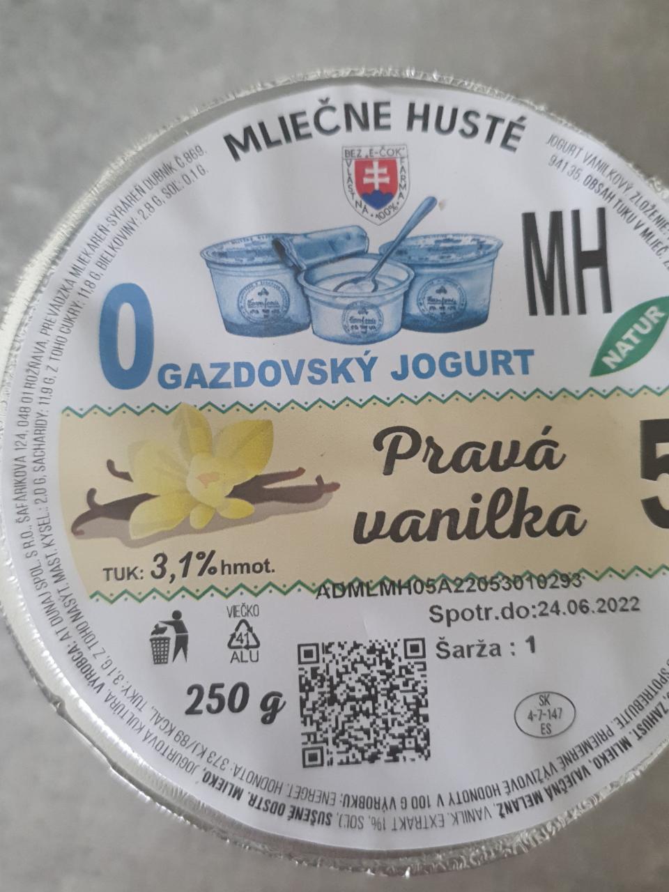 Fotografie - gazdovský jogurt Mliečne Husté