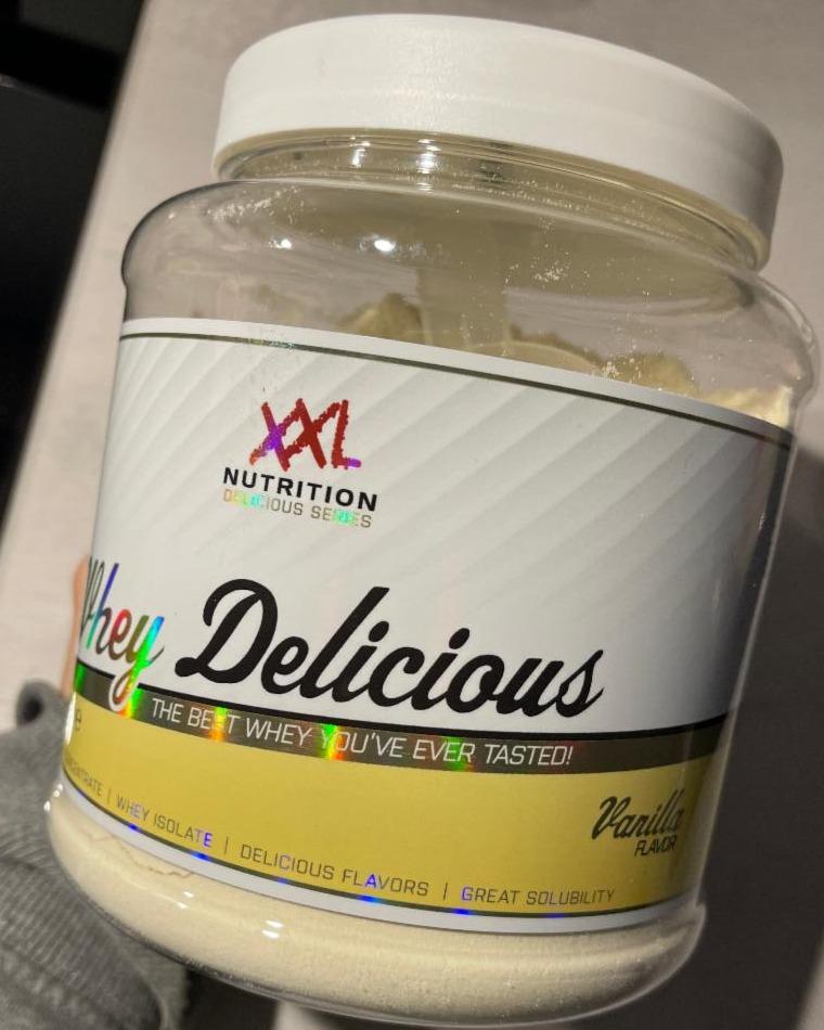 Fotografie - Whey Delicious Vanilla flavor XXL nutrition