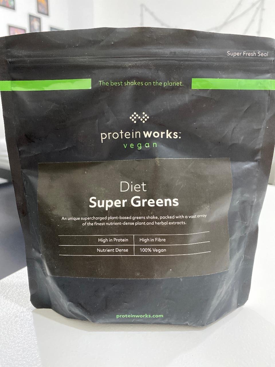 Fotografie - Diet super greens Protein Works vegan