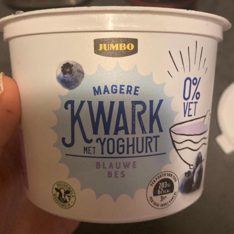 Fotografie - Magere Kwark met yoghurt Blauwe bes Jumbo