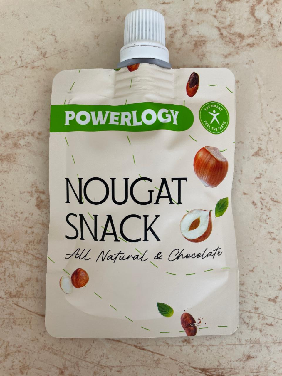 Fotografie - Nougat snack All Natural & Chocolate Powerlogy