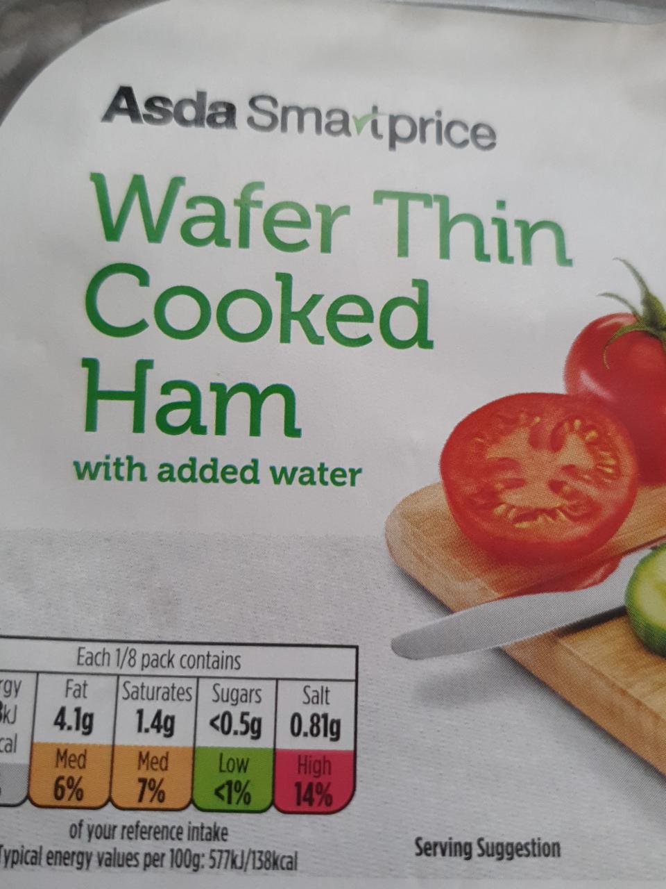 Fotografie - water thin cooked ham