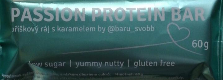 Fotografie - passion protein bar oříškový raj s karamelem