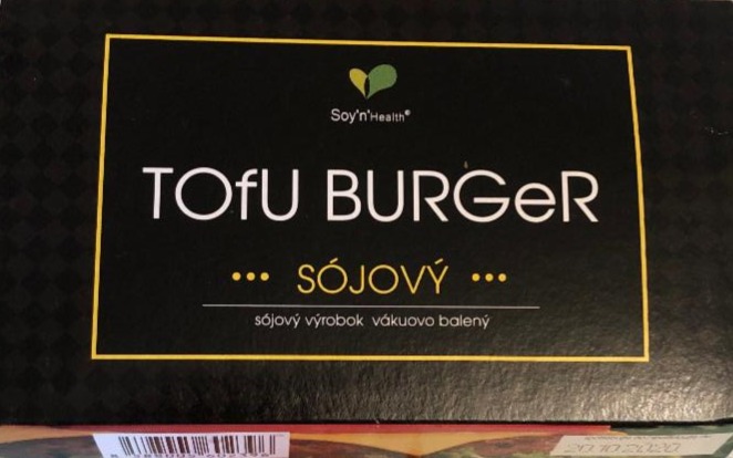 Fotografie - Tofu burger sojovy Soy'n'Health
