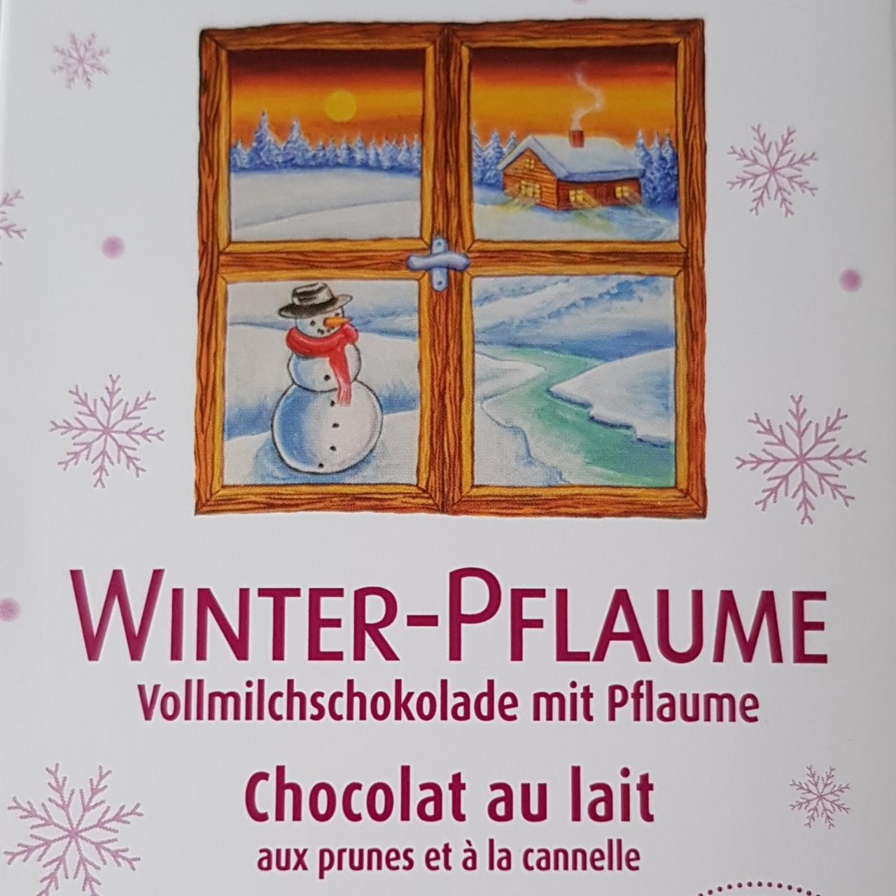 Fotografie - Winter-Pflaume Vollmilchschokolade Rapunzel