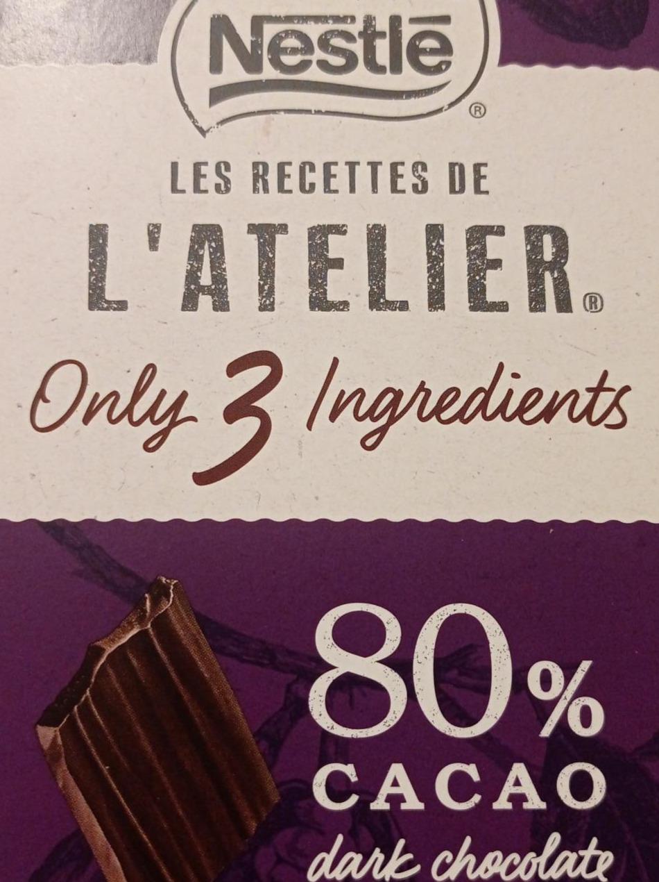 Fotografie - hořká čokoláda 80% Nestlé
