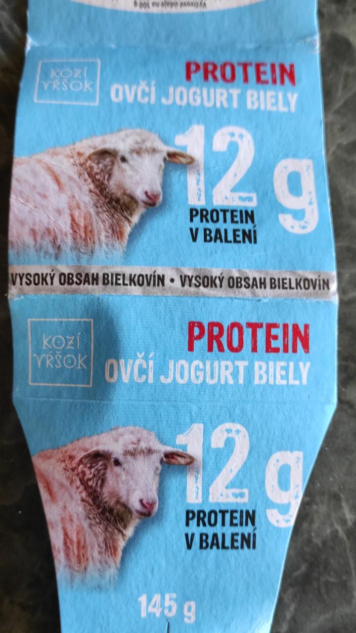 Fotografie - Kozí vŕšok ovčí jogurt biely Protein