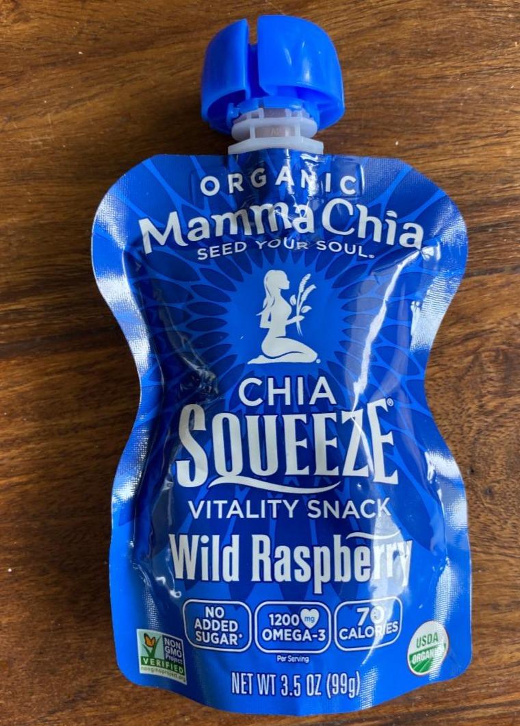 Fotografie - Chia Squeeze Vitality snack Wild Raspberry