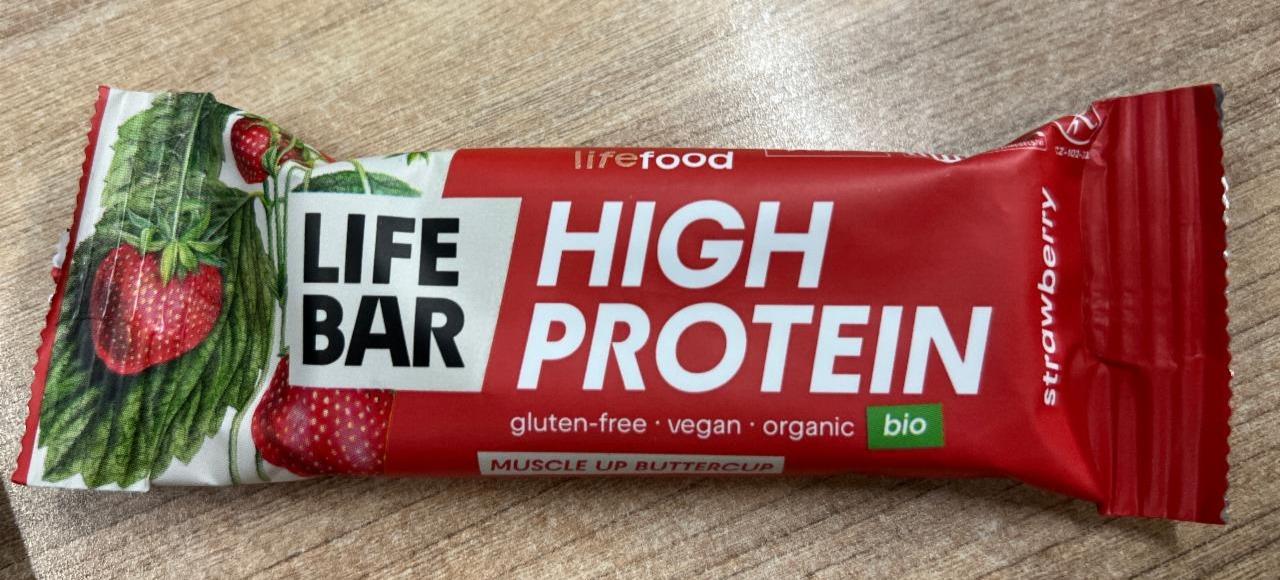 Fotografie - Bio LifeBar High Protein Strawberry Lifefood