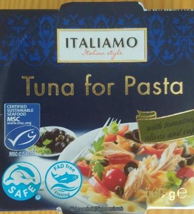 Fotografie - Italiamo Tuna for Pasta with tomatoes, olives and capers 