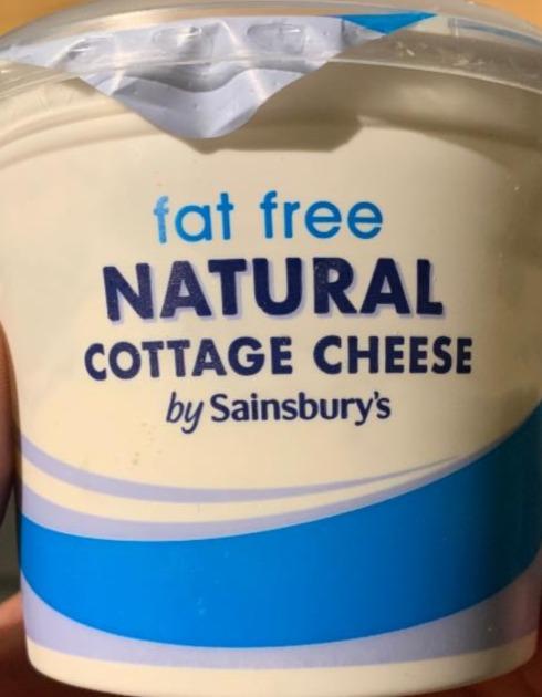 Fotografie - fat free natural cottage cheese by sainsbury