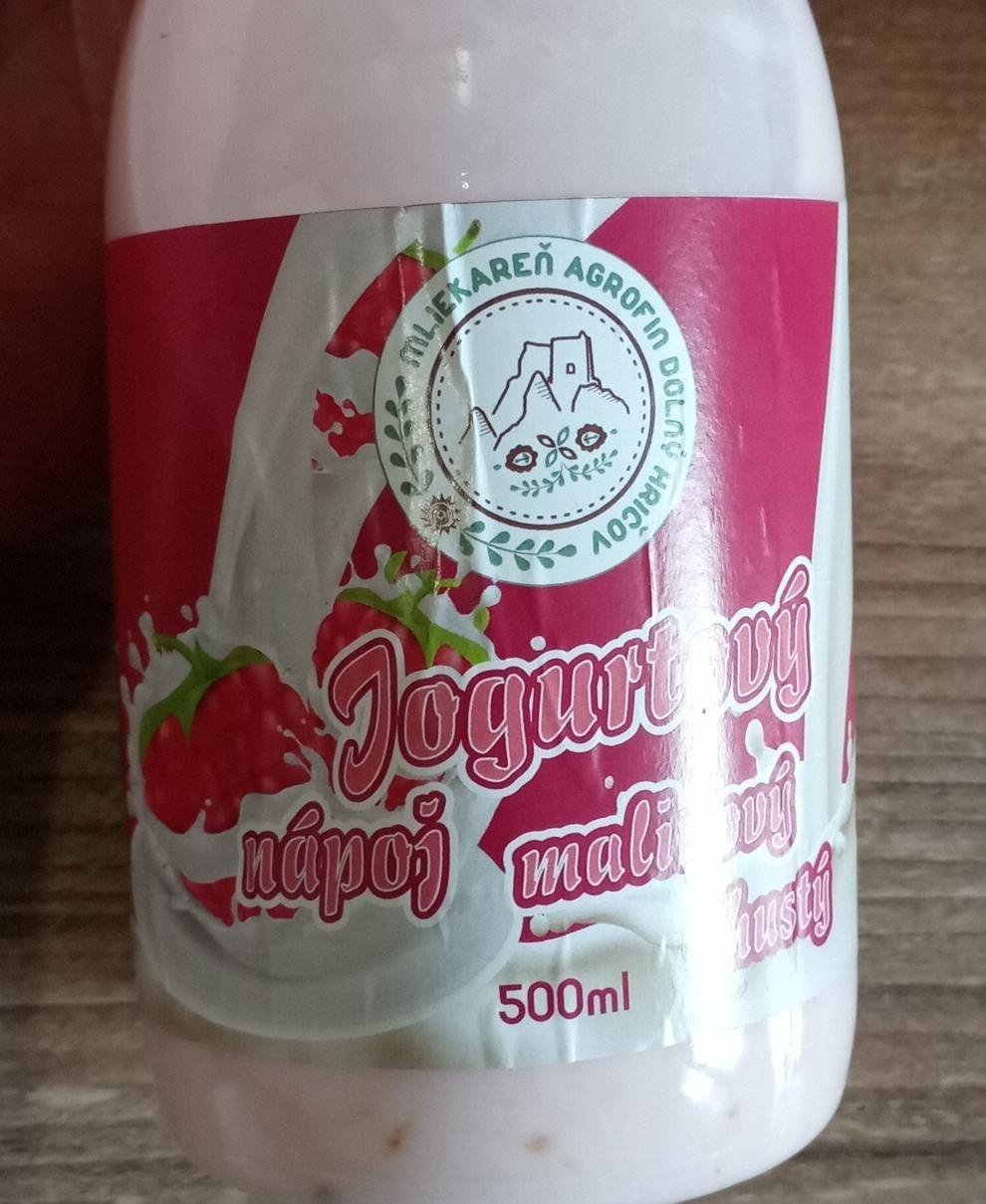 Fotografie - Jogurtový nápoj malinový hustý Mliekareň Agrofin Dolný Hričov