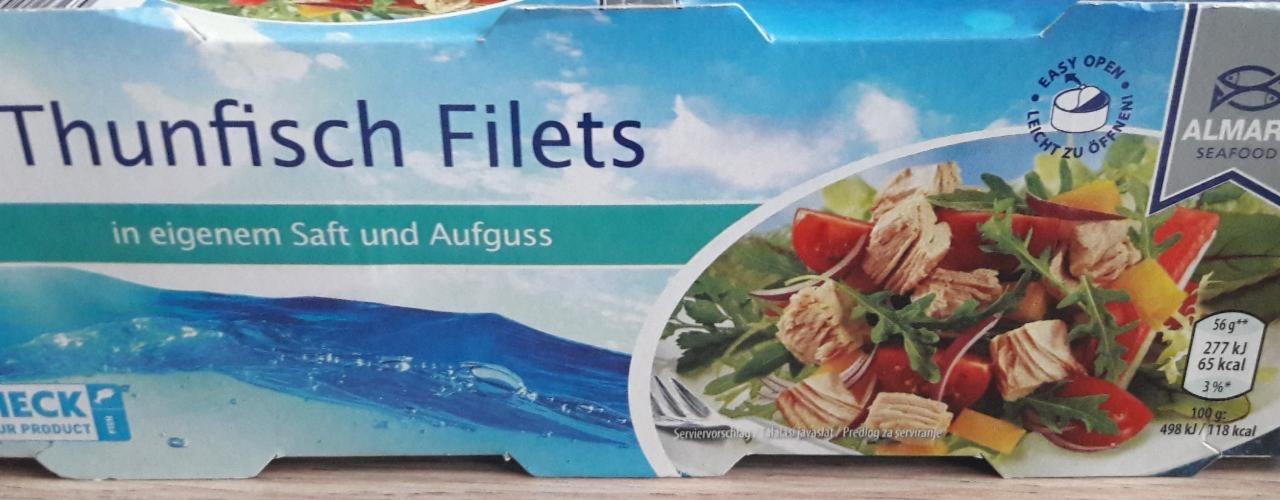 Fotografie - Thunfisch Filets in eigenem Saft und Aufguss Almare