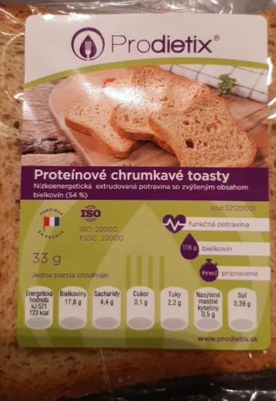 Fotografie - proteinove chrumkave toasty Prodietix