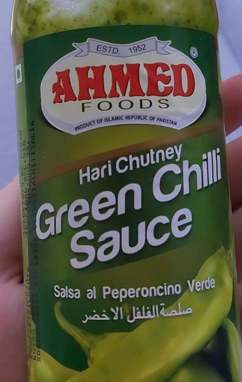 Fotografie - Green Chilli Sauce Ahmed Foods