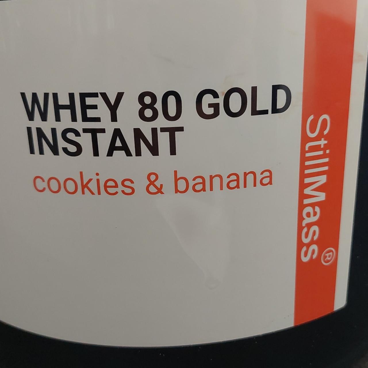Fotografie - Whey 80 Gold Instant cookies & banana StillMass