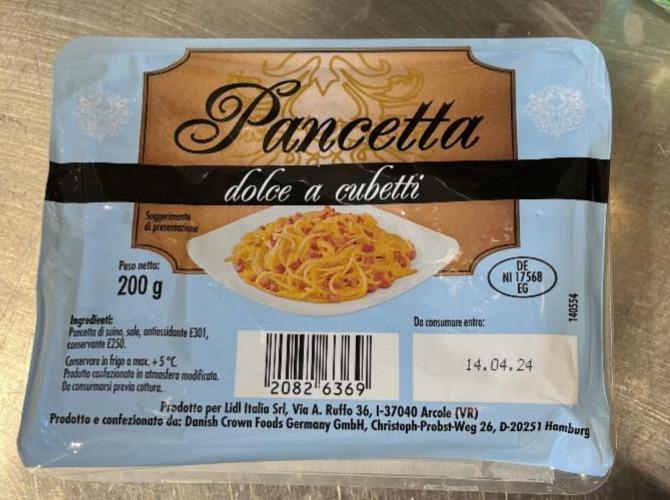 Fotografie - Pancetta dolce a cubetti Lidl