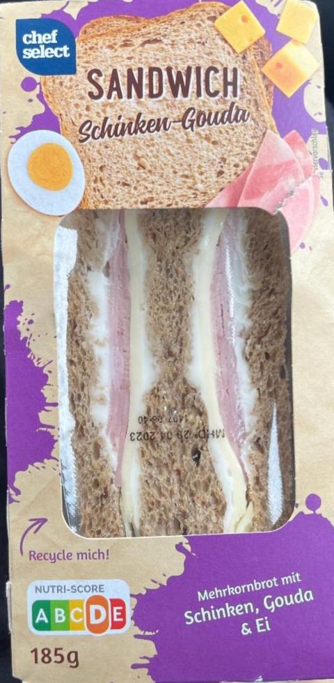 Fotografie - Sandwich Schinken-Gouda Chef Select