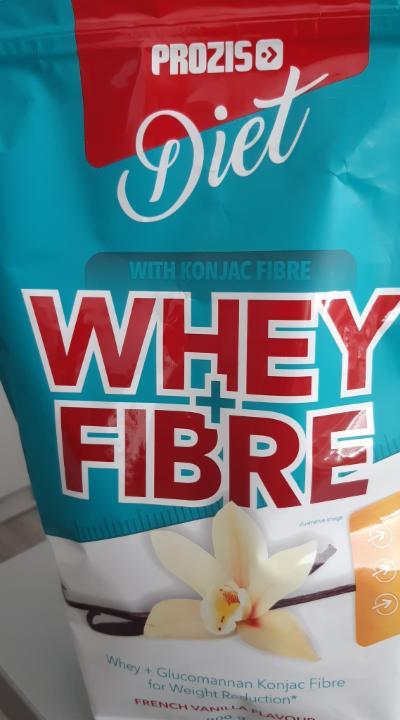 Fotografie - Whey+fibre vanilla Prozis diet