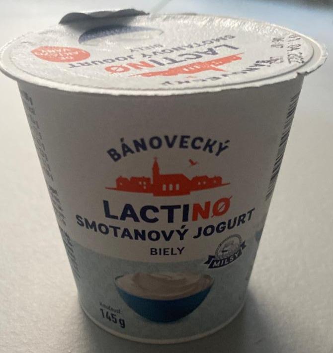 Fotografie - Bánovecký LactiNo smotanový jogurt biely Milsy