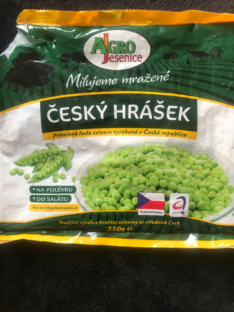 Fotografie - Český hrášek mrazený Agro Jesenice