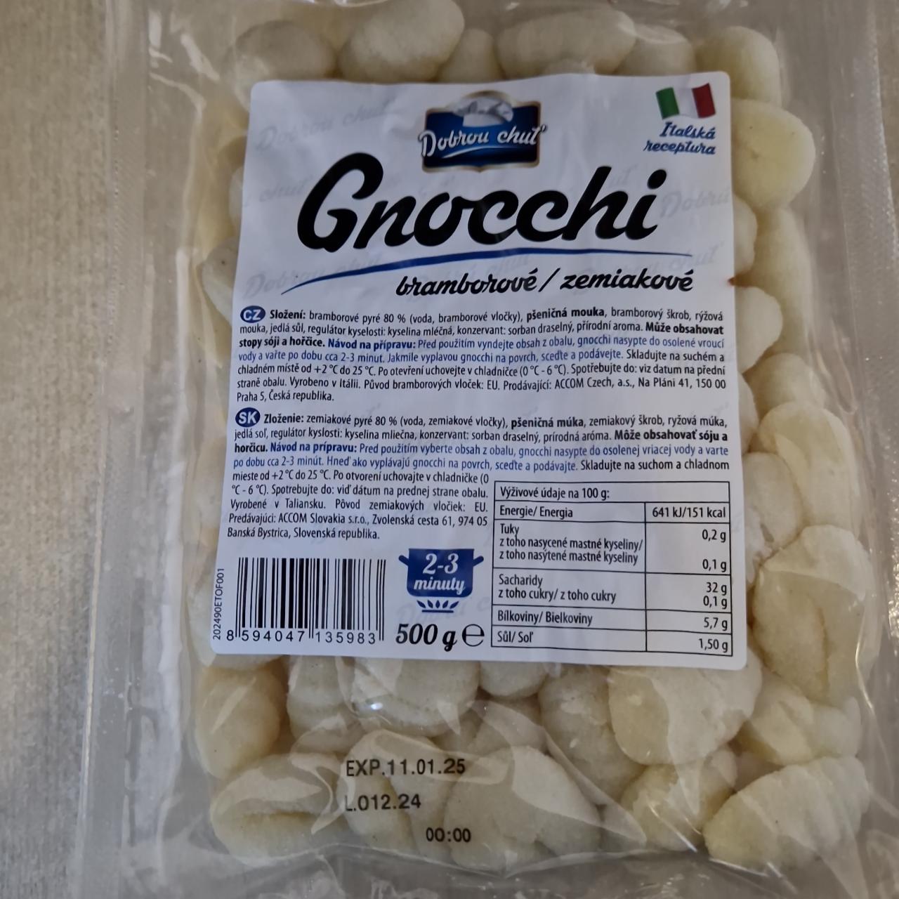 Fotografie - Gnocchi zemiakové Dobrou chuť