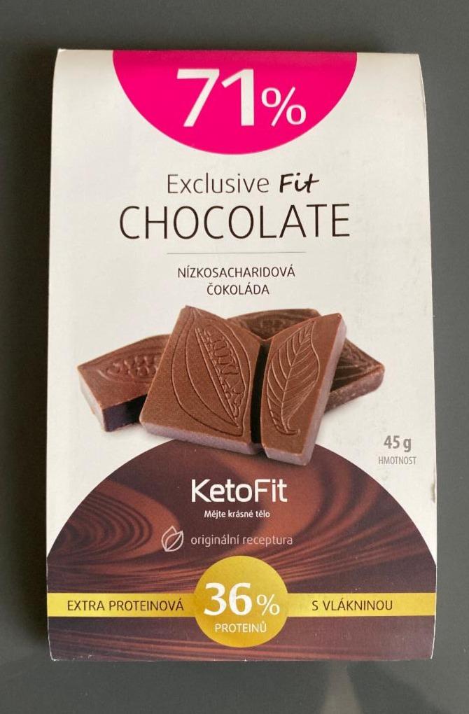 Fotografie - Exclusive Fit Chocolate 71% KetoFit