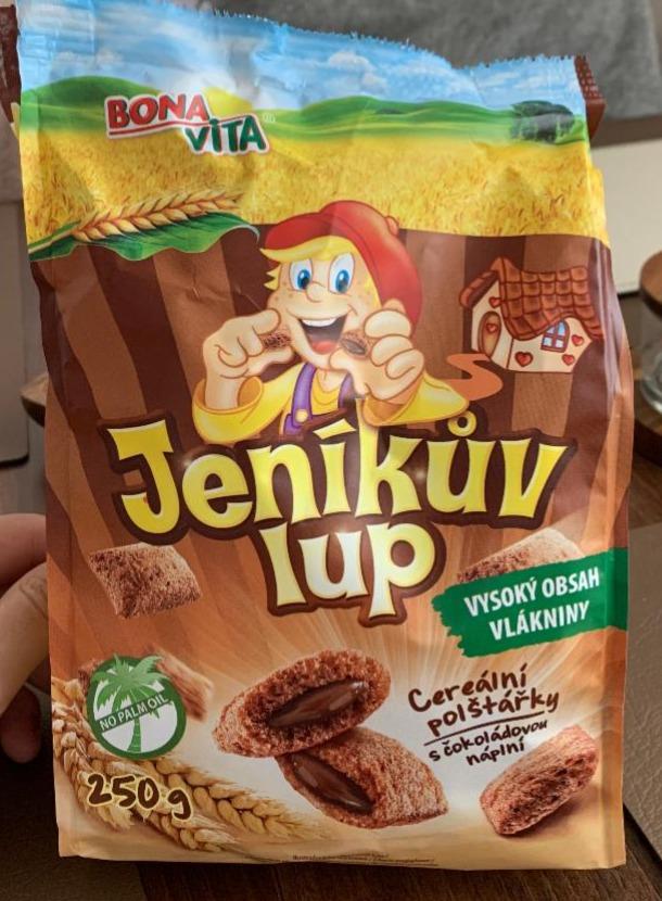 Fotografie - Jeníkův lup cereální polštářky s čokoládovou náplní Bonavita