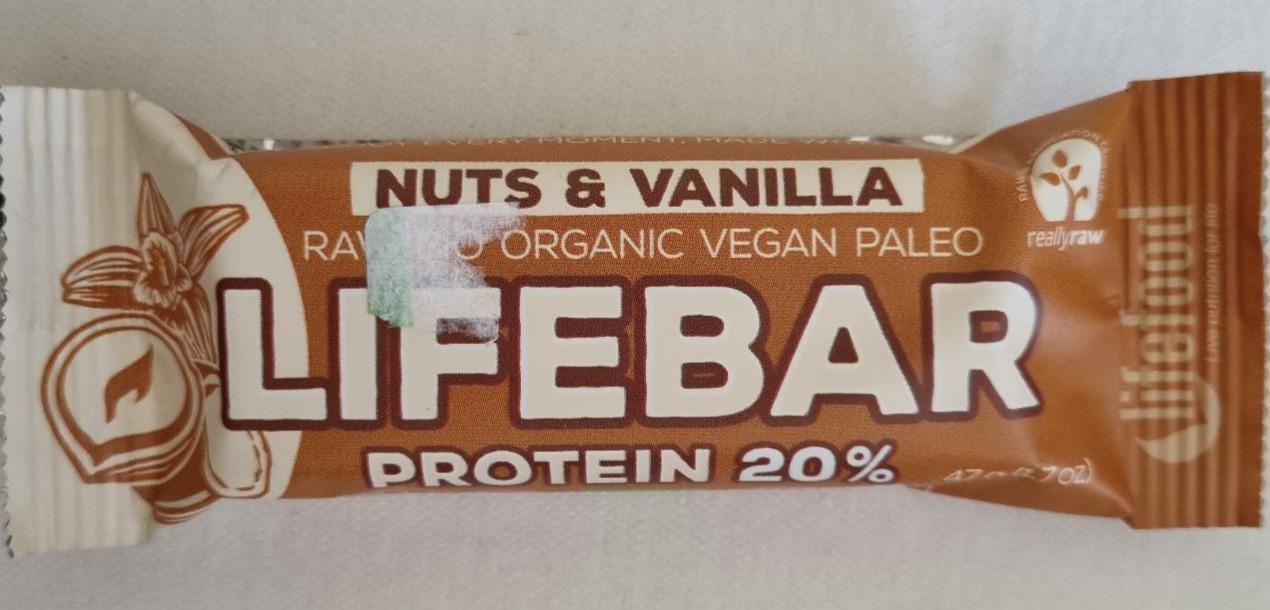 Fotografie - Protein 20% Nuts & vanilla Lifebar