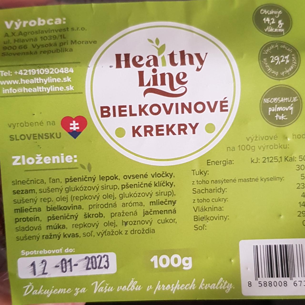 Fotografie - Bielkovinove krekry Healthy line