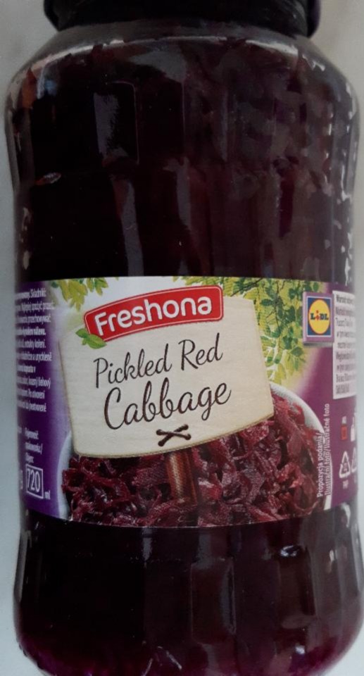 Fotografie - Pickled red cabbage Freshona