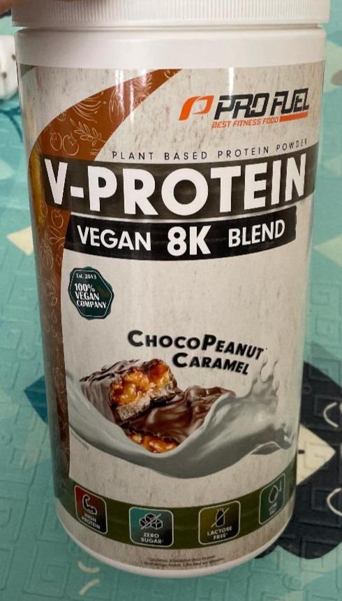 Fotografie - V-Protein Vegan 8K Blend ChocoPeanut Caramel Pro Fuel