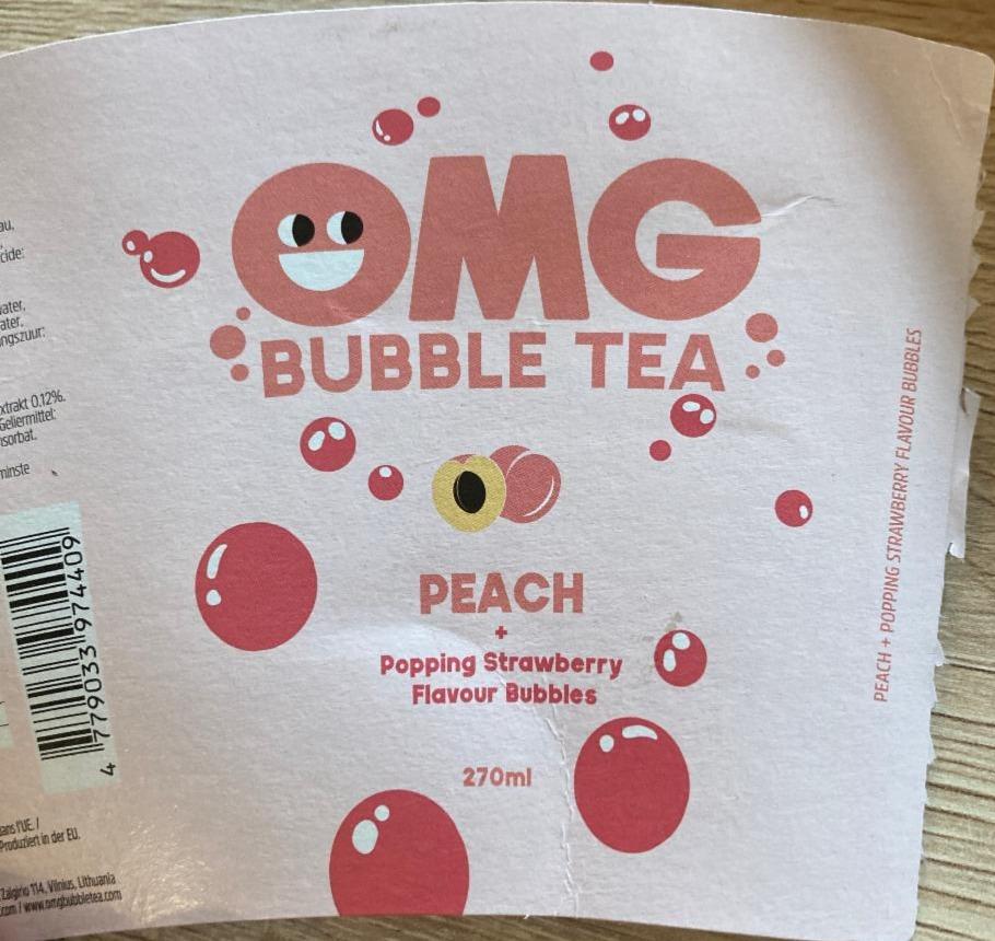 Fotografie - Bubble Tea Peach OMG