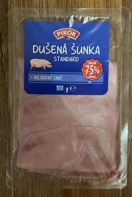 Fotografie - dusená šunka štandard 75% mäsa Pikok