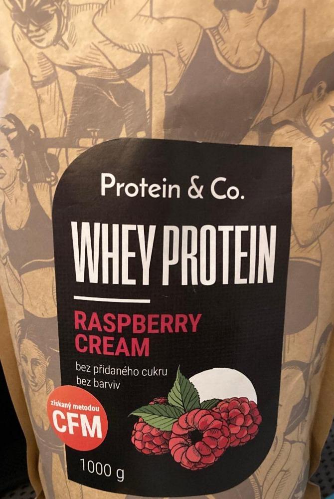 Fotografie - Whey Protein CFM Raspberry cream Protein & Co.