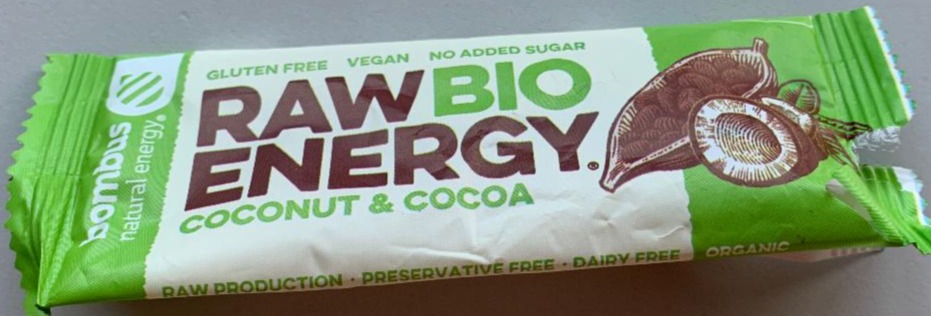 Fotografie - Bio Raw Energy Coconut and cocoa Bombus
