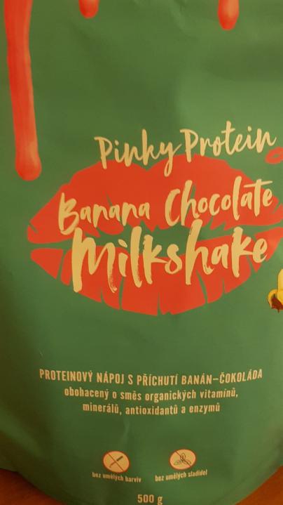 Fotografie - Pinky protein Banana Chocolate Milkshake