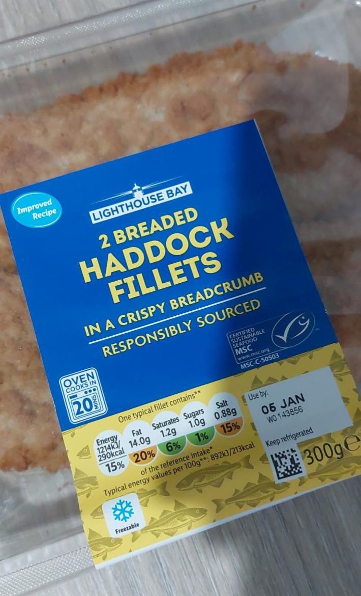 Fotografie - 2 breaded haddock fillets