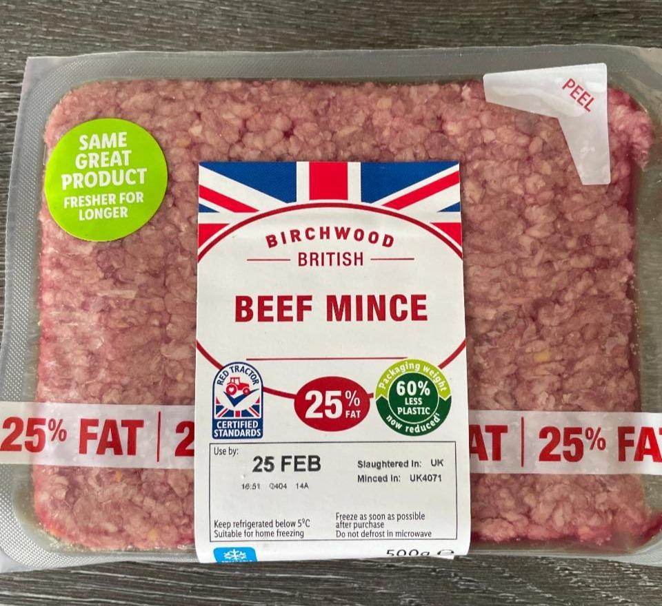 Fotografie - Beef Mince 25% Fat Birchwood