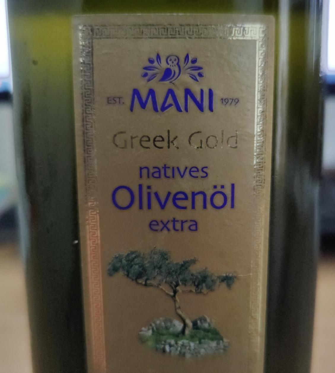 Fotografie - Greek Gold natives Olivenöl extra Mani