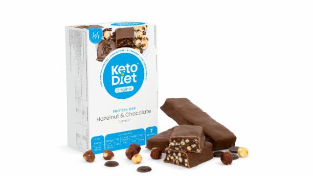 Fotografie - Proteinová tyčinka lískový oříšek & příchuť čokoláda KetoDiet
