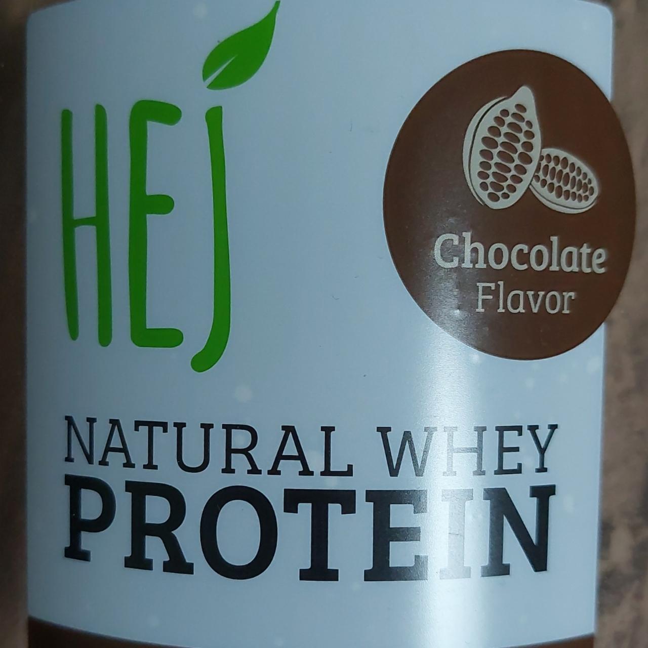 Fotografie - Natural Whey Protein Chocolate Flavor Hej