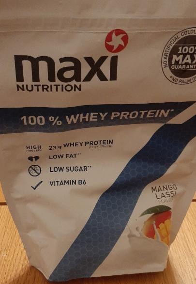 Fotografie - maxi nutrition 100% whey protein mango lassi